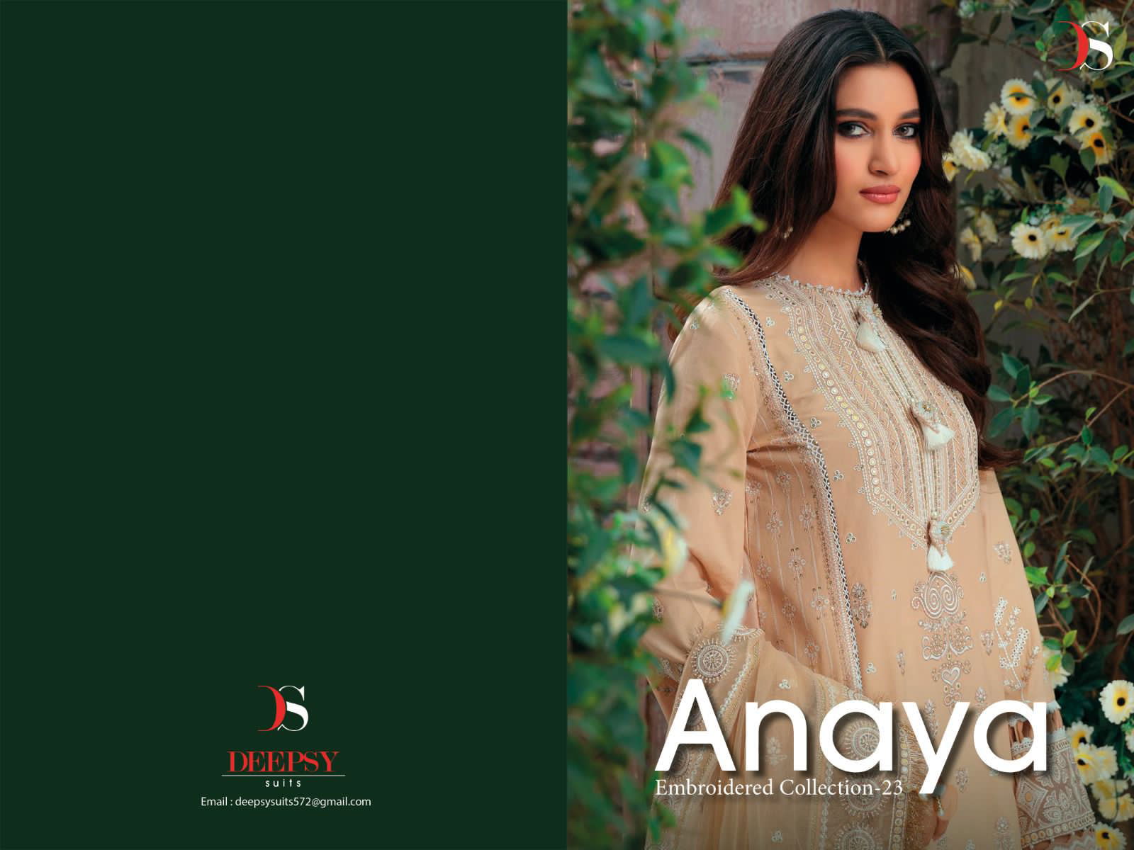 DS Anaya embroidered collection 23 Wholesale Pakistani Salwar Suits